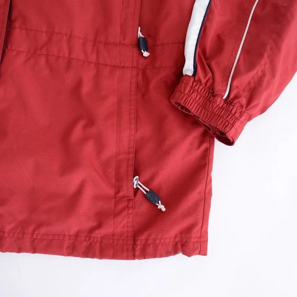 Blumind Vintage '90s Red Nylon Water Resistant Lined Jacket Large - Picture 6 of 16